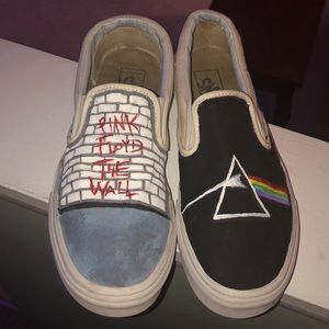 Custom painted Pink Floyd vans